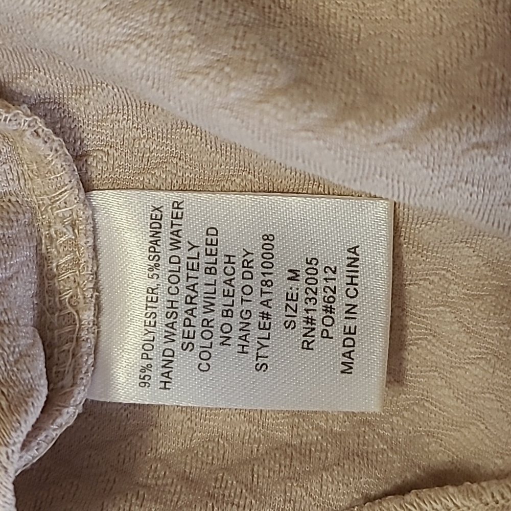 Women's Alythea Sleeveless Top Dressy Tank Bejeweled Cream Raised Embossing Medm - Picture 13 of 13